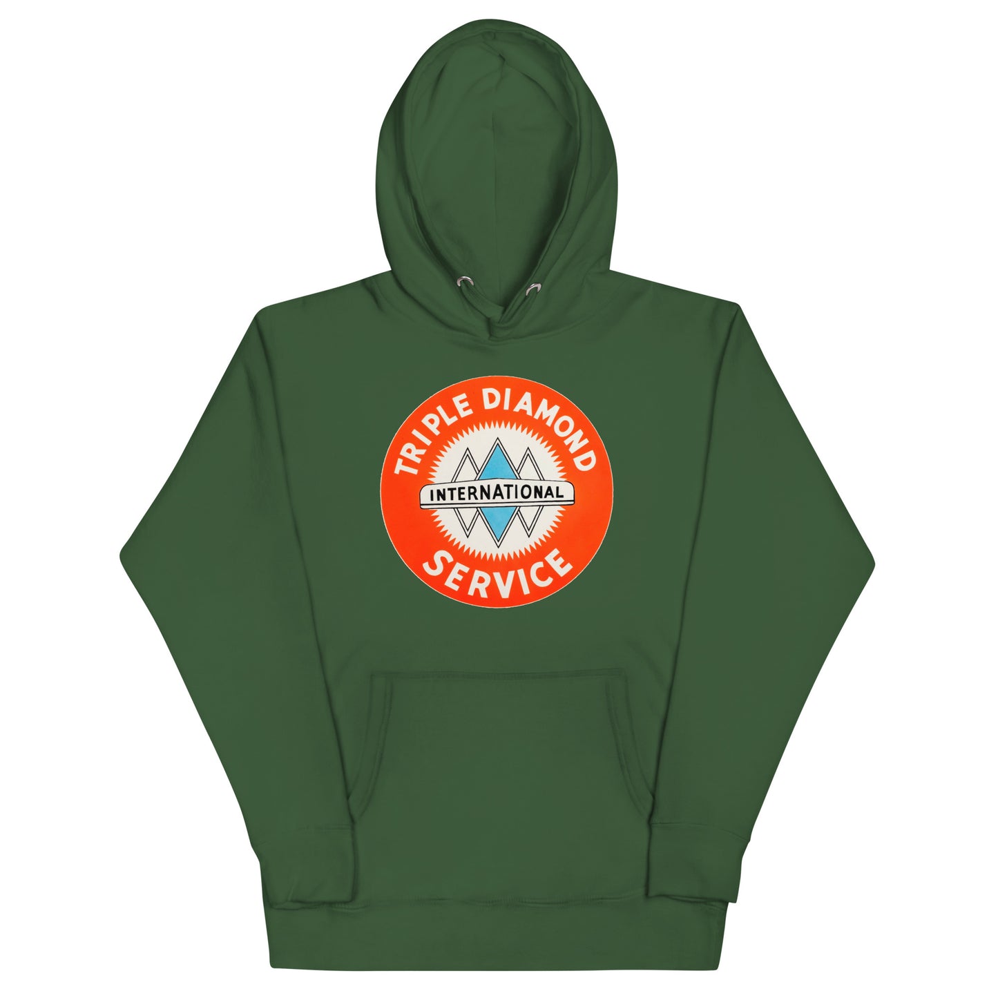 Triple Diamond Service Tin Style Unisex Hoodie