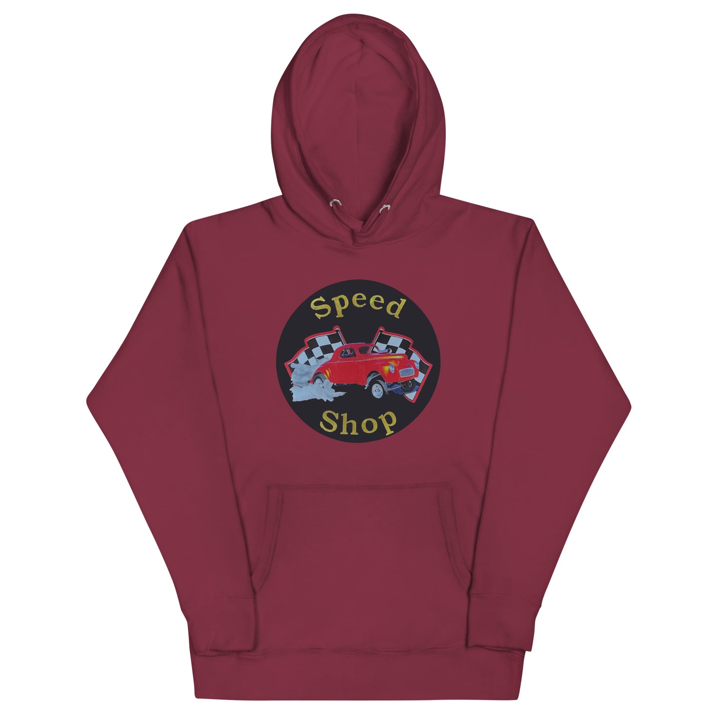 Retro Speed Shop Tin Style Unisex Hoodie