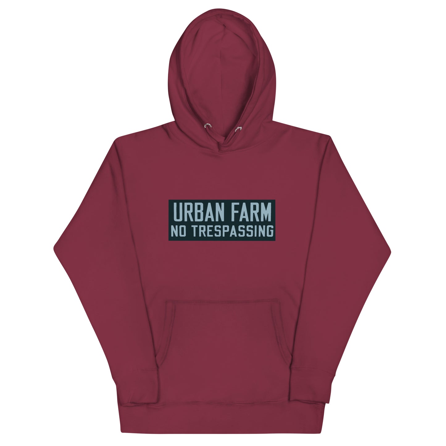 Retro Urban Farm Sign Porcelain Style Unisex Hoodie