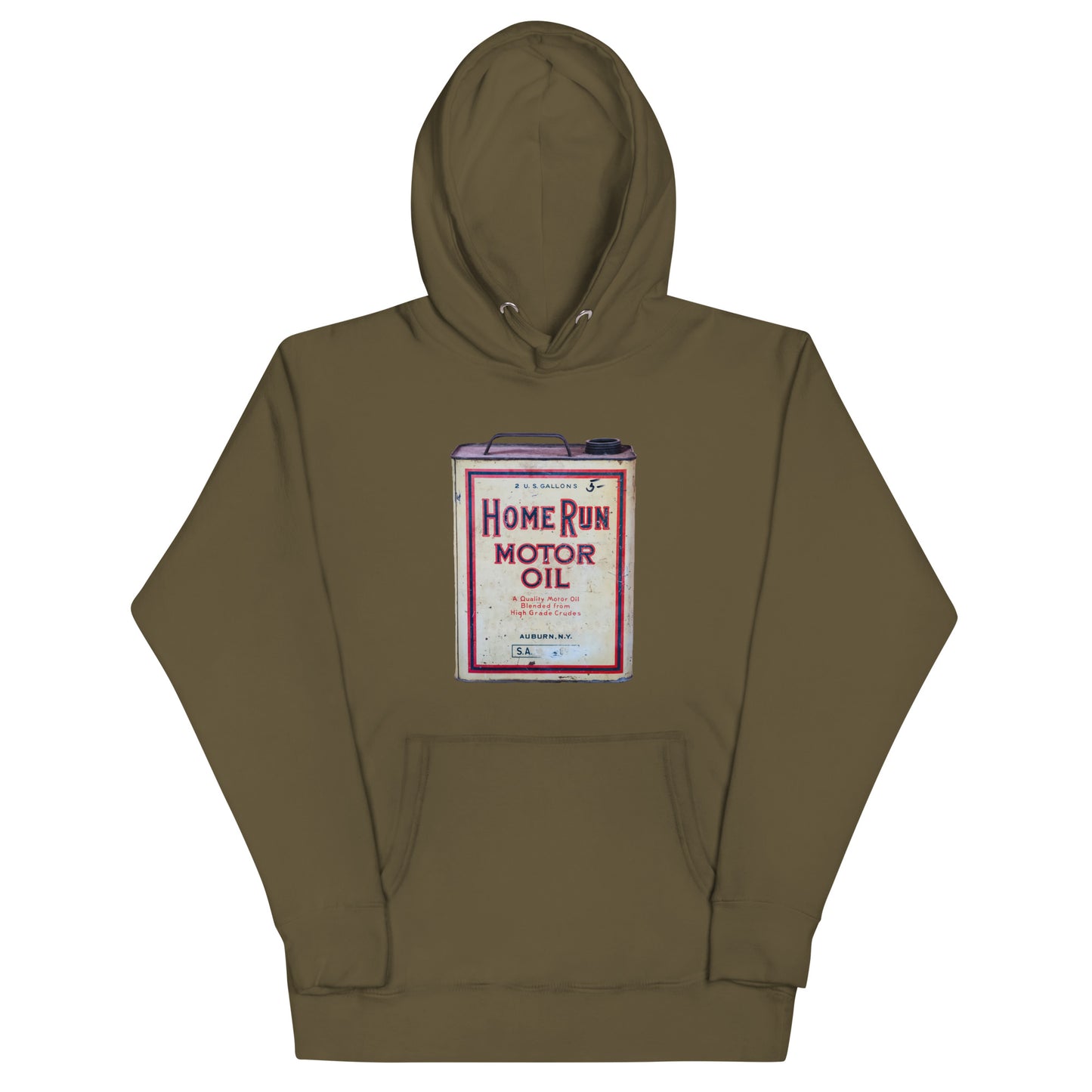 Vintage Home Run Oil Can Unisex Hoodie