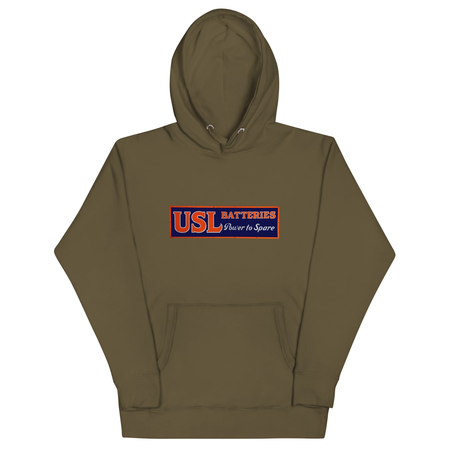 Retro USL Battery Tin Style Unisex Hoodie