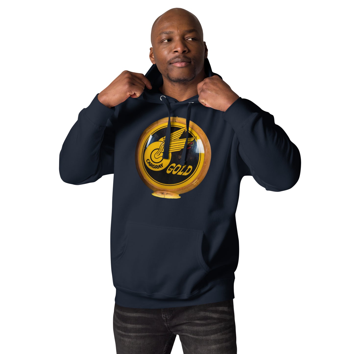 Cargray Gold Globe Style Unisex Hoodie