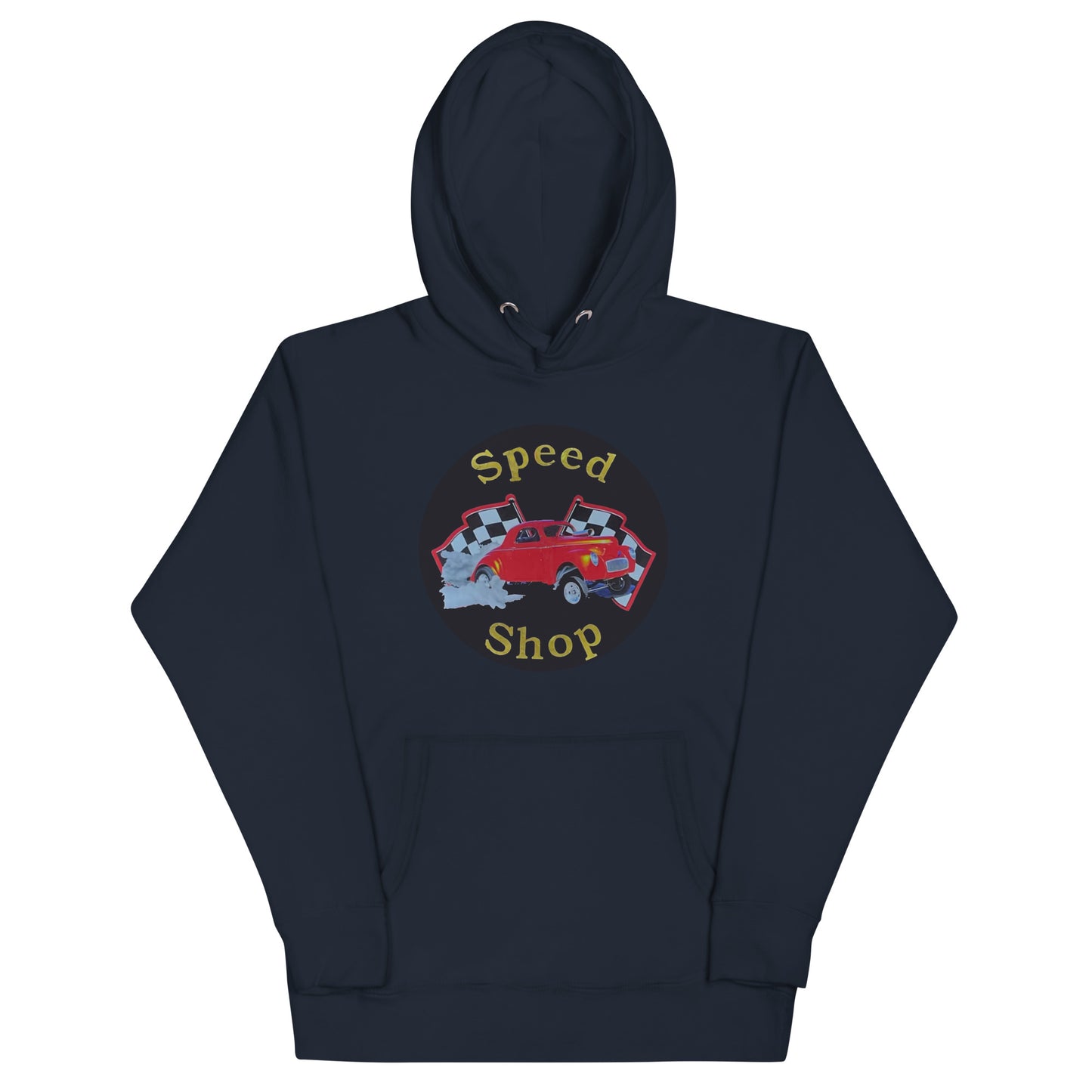 Retro Speed Shop Tin Style Unisex Hoodie