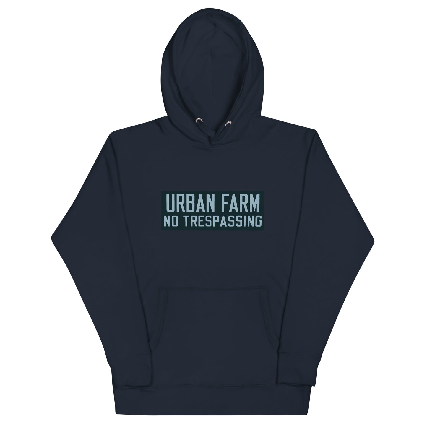 Retro Urban Farm Sign Porcelain Style Unisex Hoodie