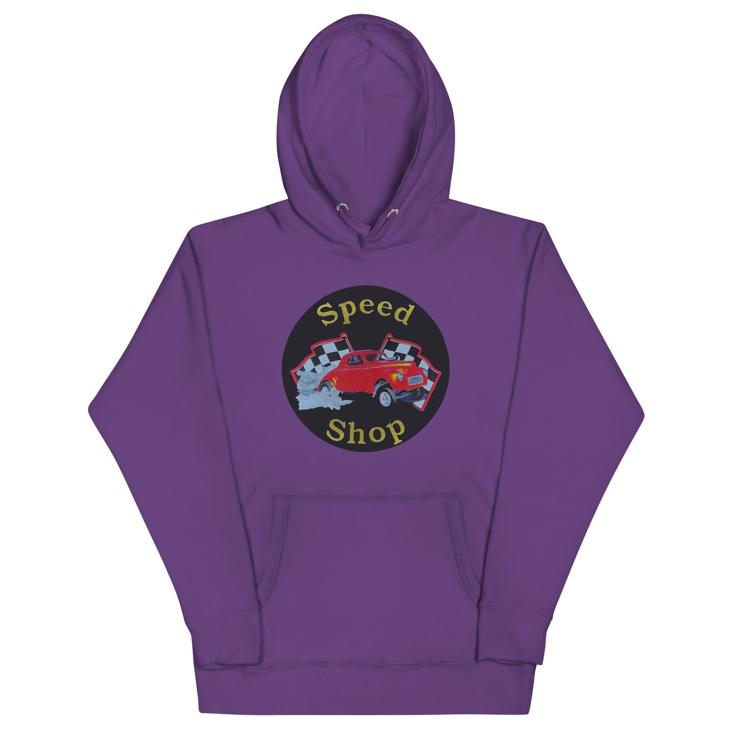 Retro Speed Shop Tin Style Unisex Hoodie