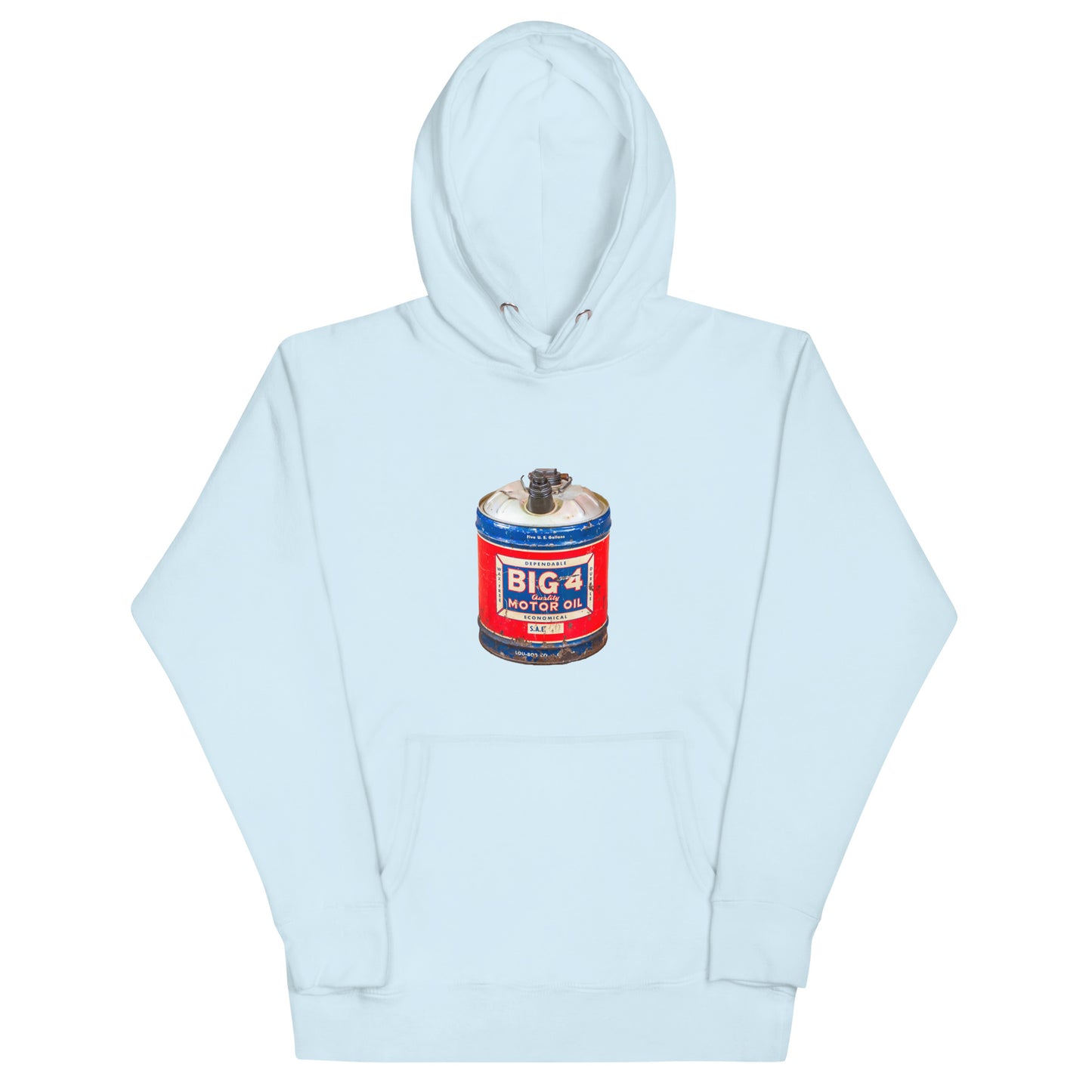 Big 4 Motor Oil Unisex Hoodie Retro Design