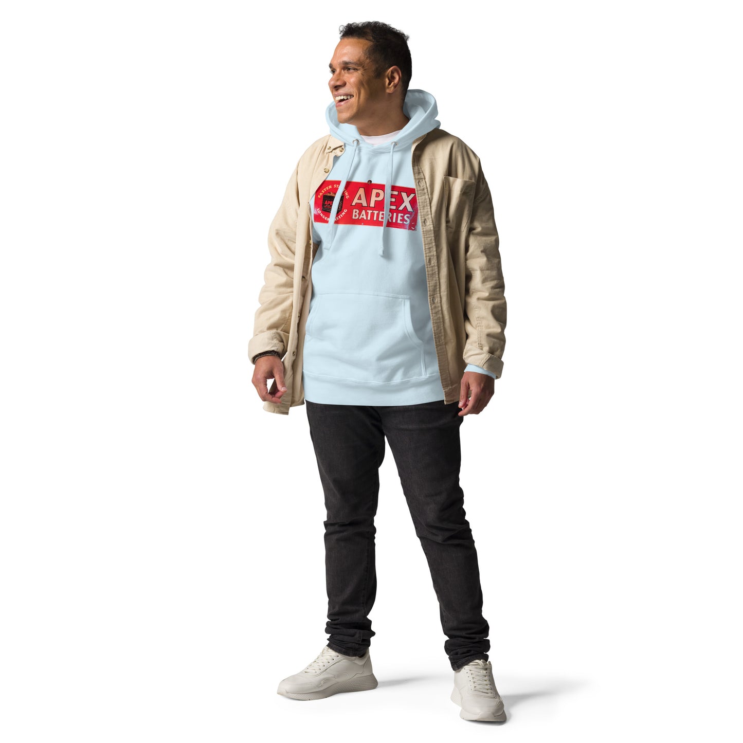 Apex Batteries Retro Tin Style Unisex Hoodie