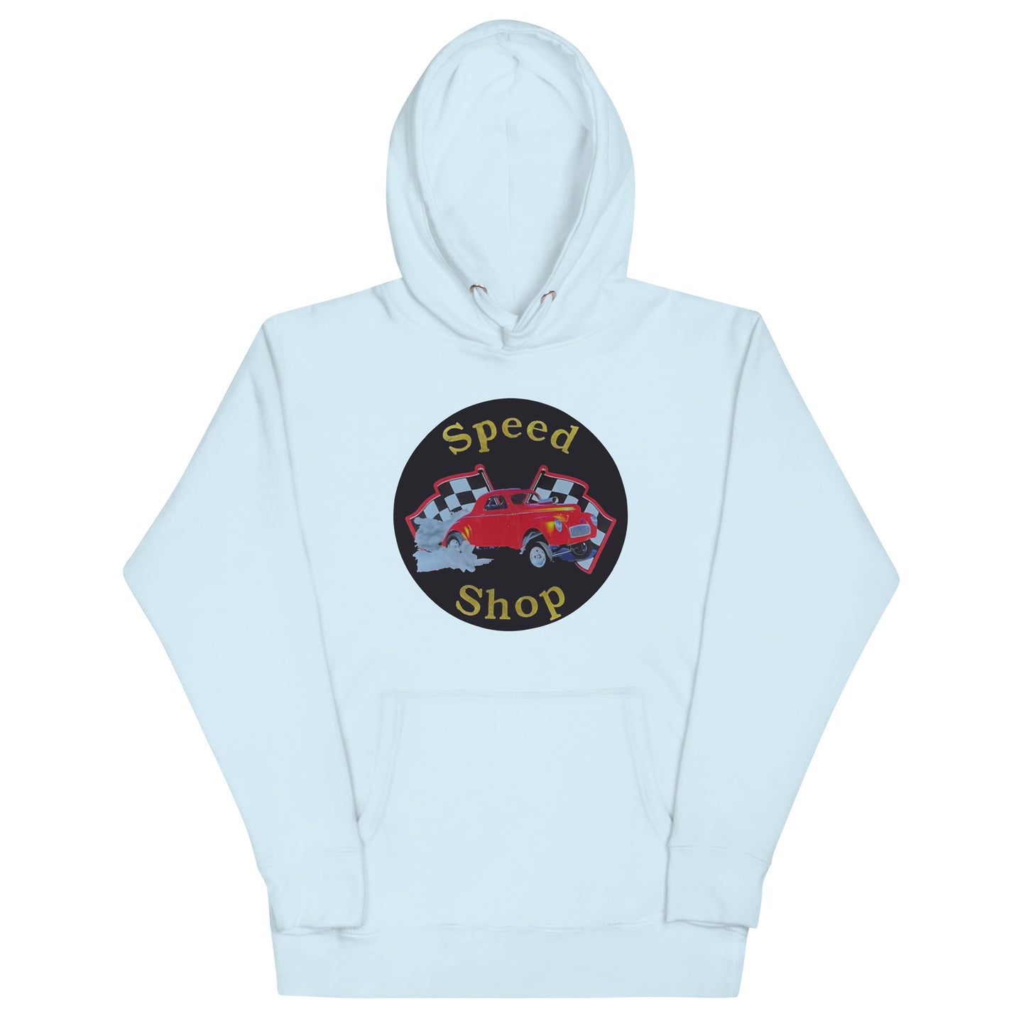 Retro Speed Shop Tin Style Unisex Hoodie