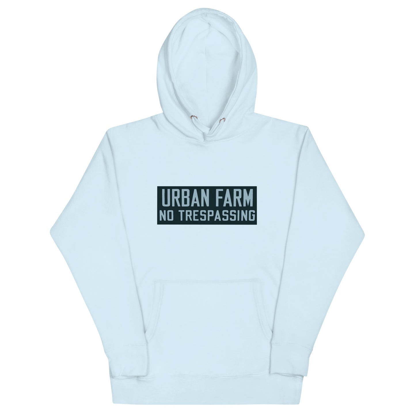 Retro Urban Farm Sign Porcelain Style Unisex Hoodie