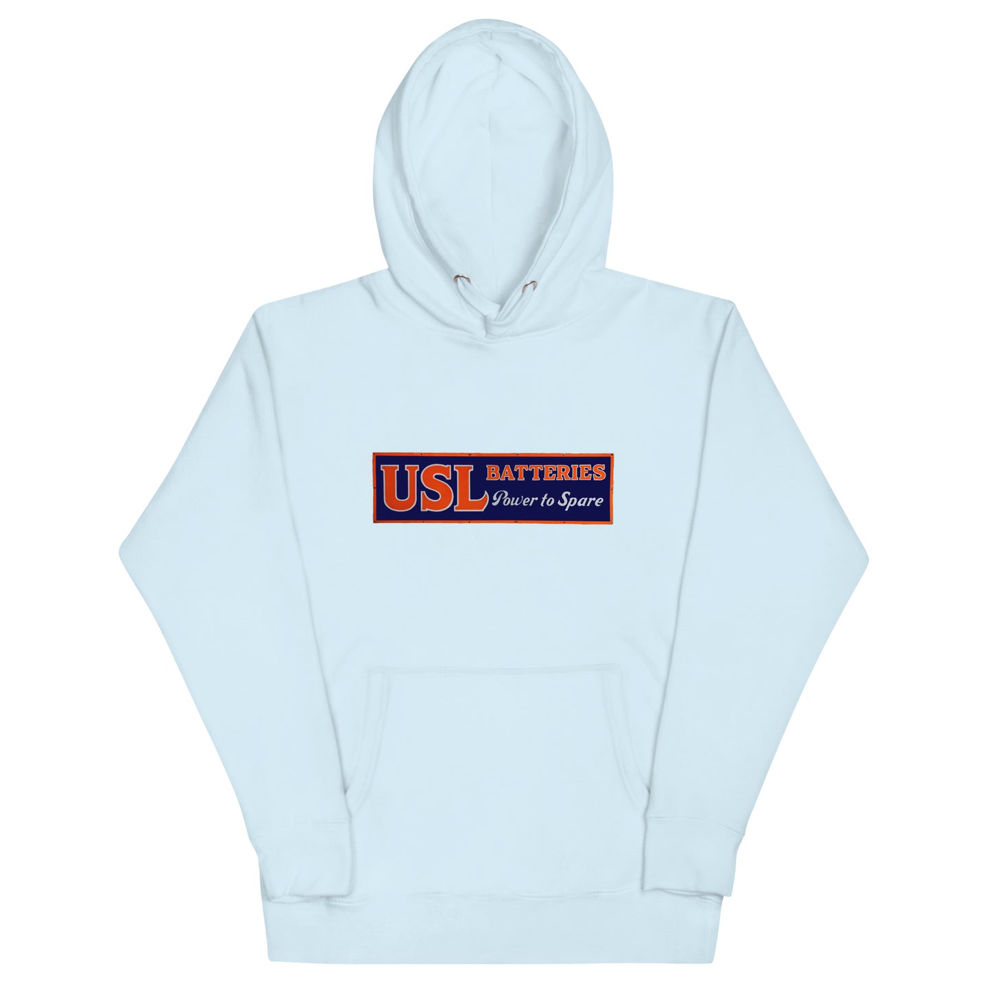 Retro USL Battery Tin Style Unisex Hoodie