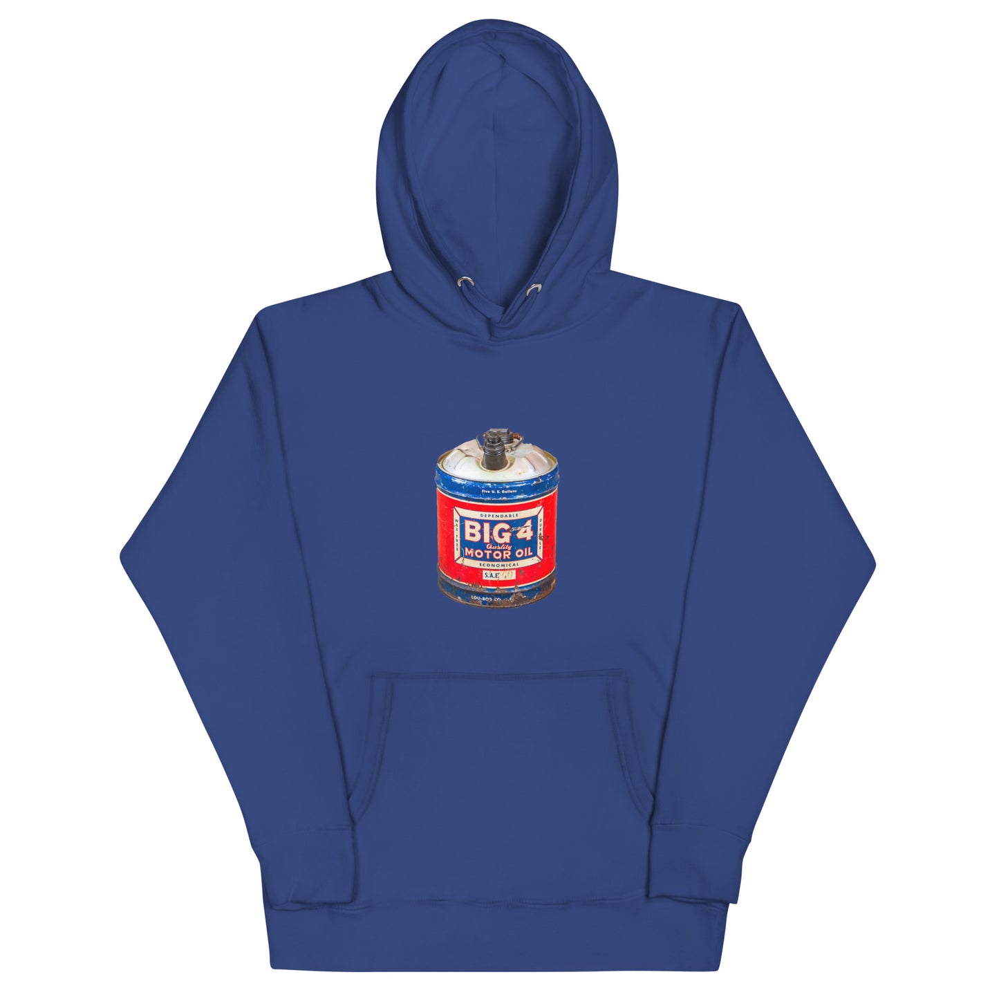 Big 4 Motor Oil Unisex Hoodie Retro Design