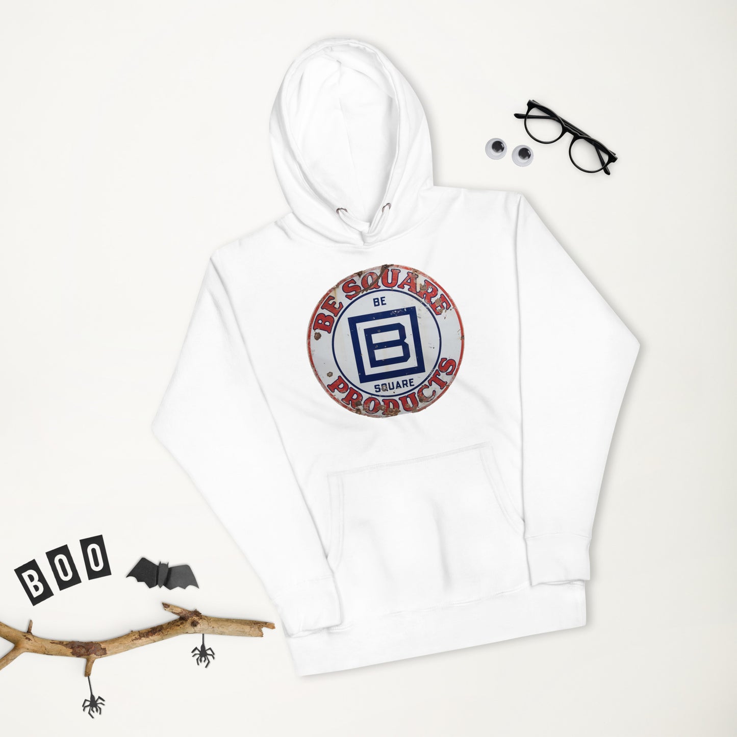 B Square Design Porcelain Unisex Hoodie