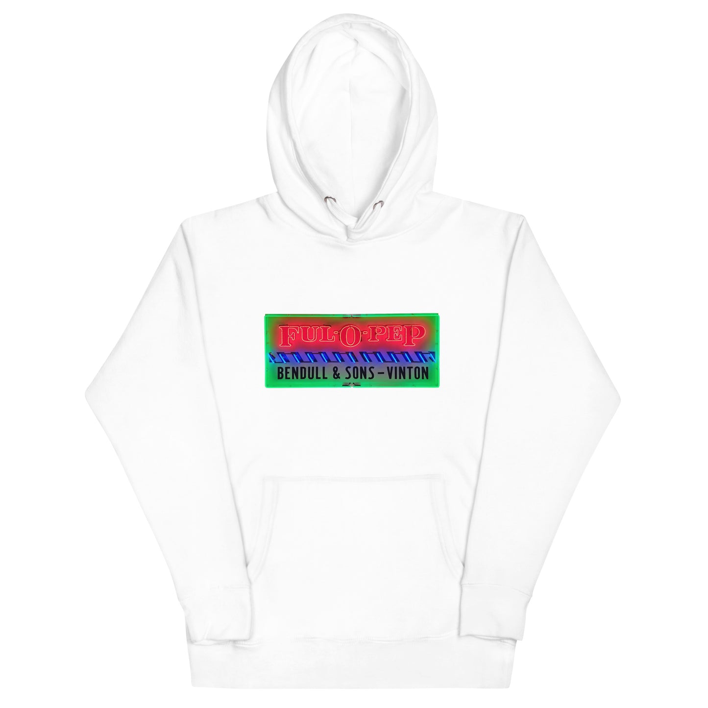 Vintage Racing Sign Neon Style Unisex Hoodie