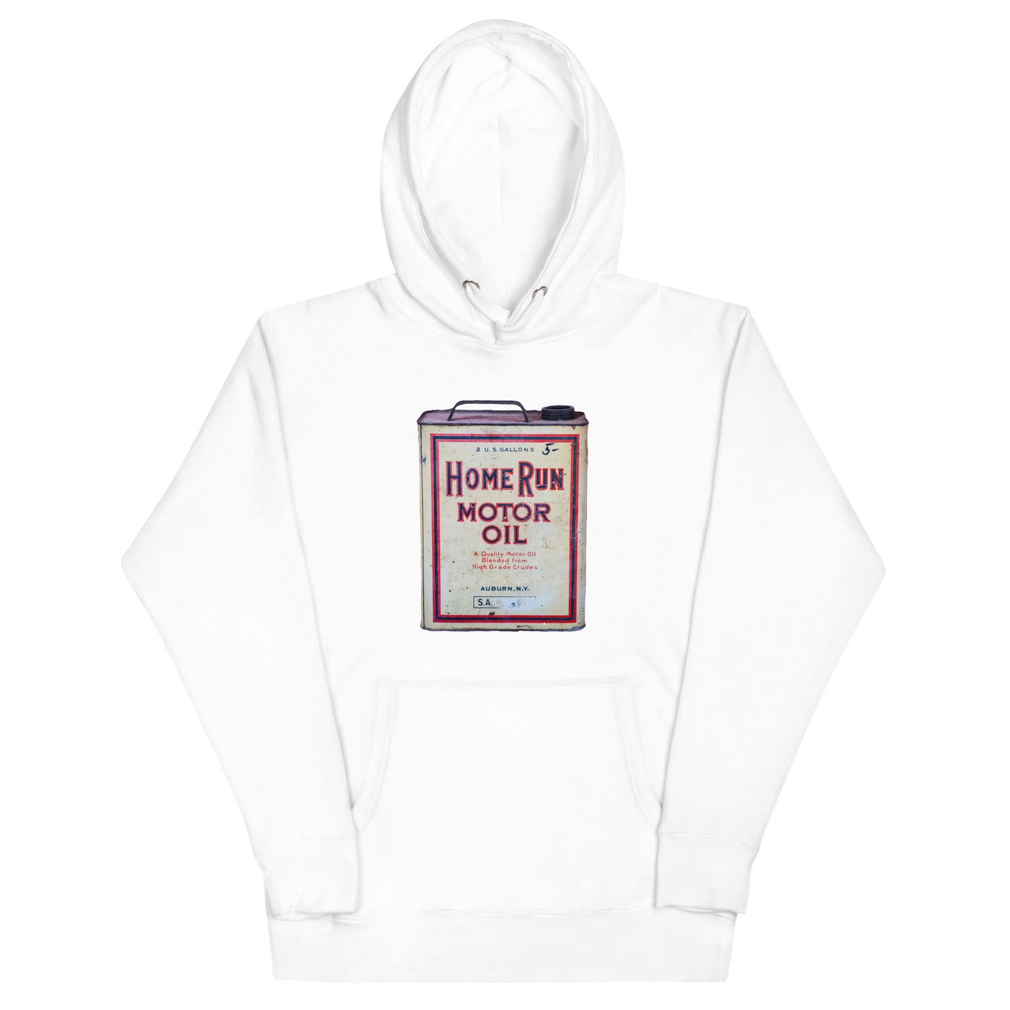 Vintage Home Run Oil Can Unisex Hoodie