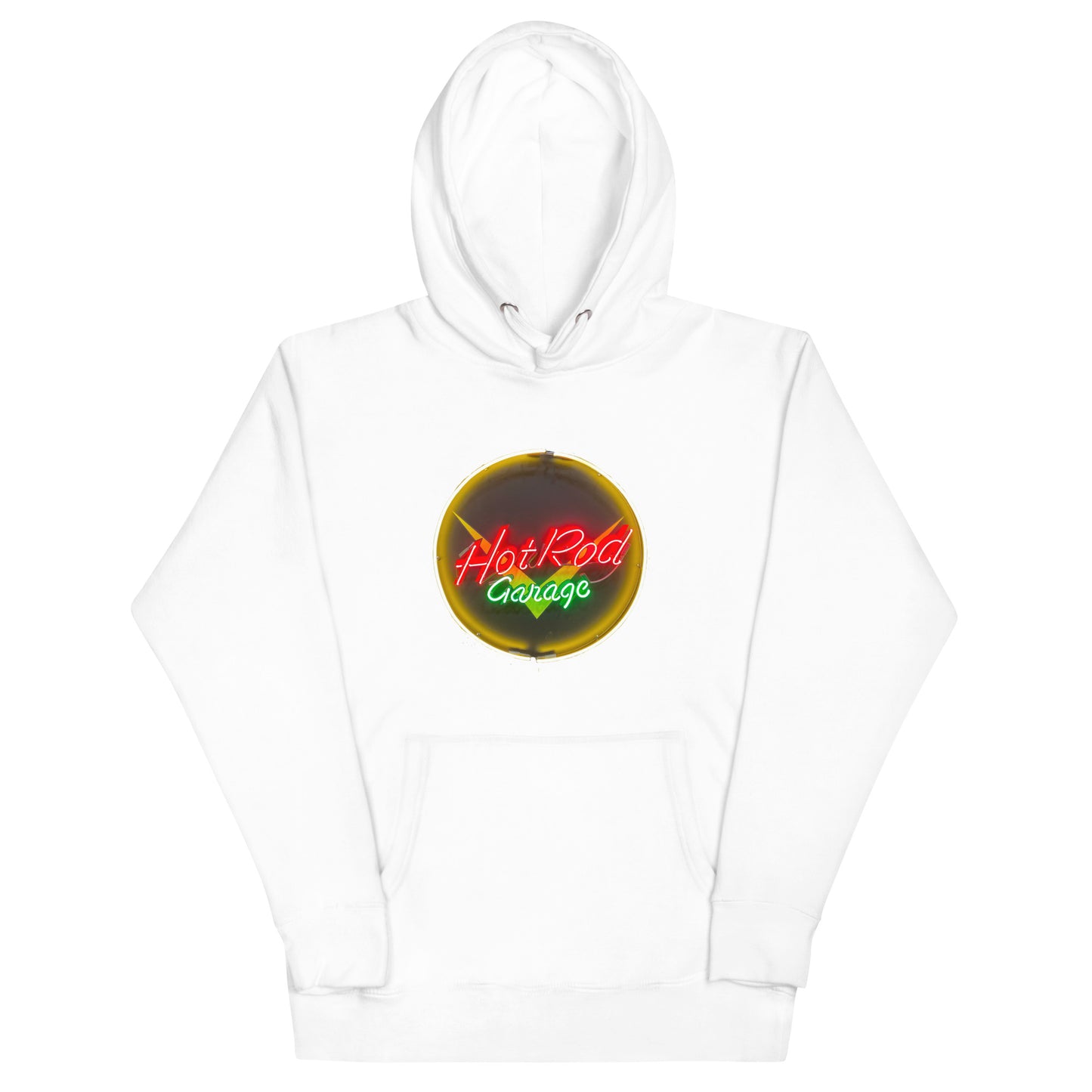 Hot Rod Garage Vintage Neon Sign Unisex Hoodie