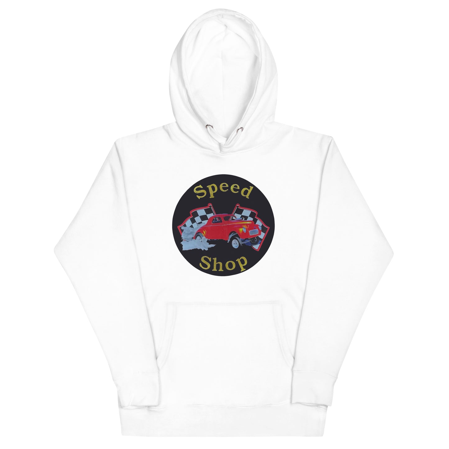 Retro Speed Shop Tin Style Unisex Hoodie