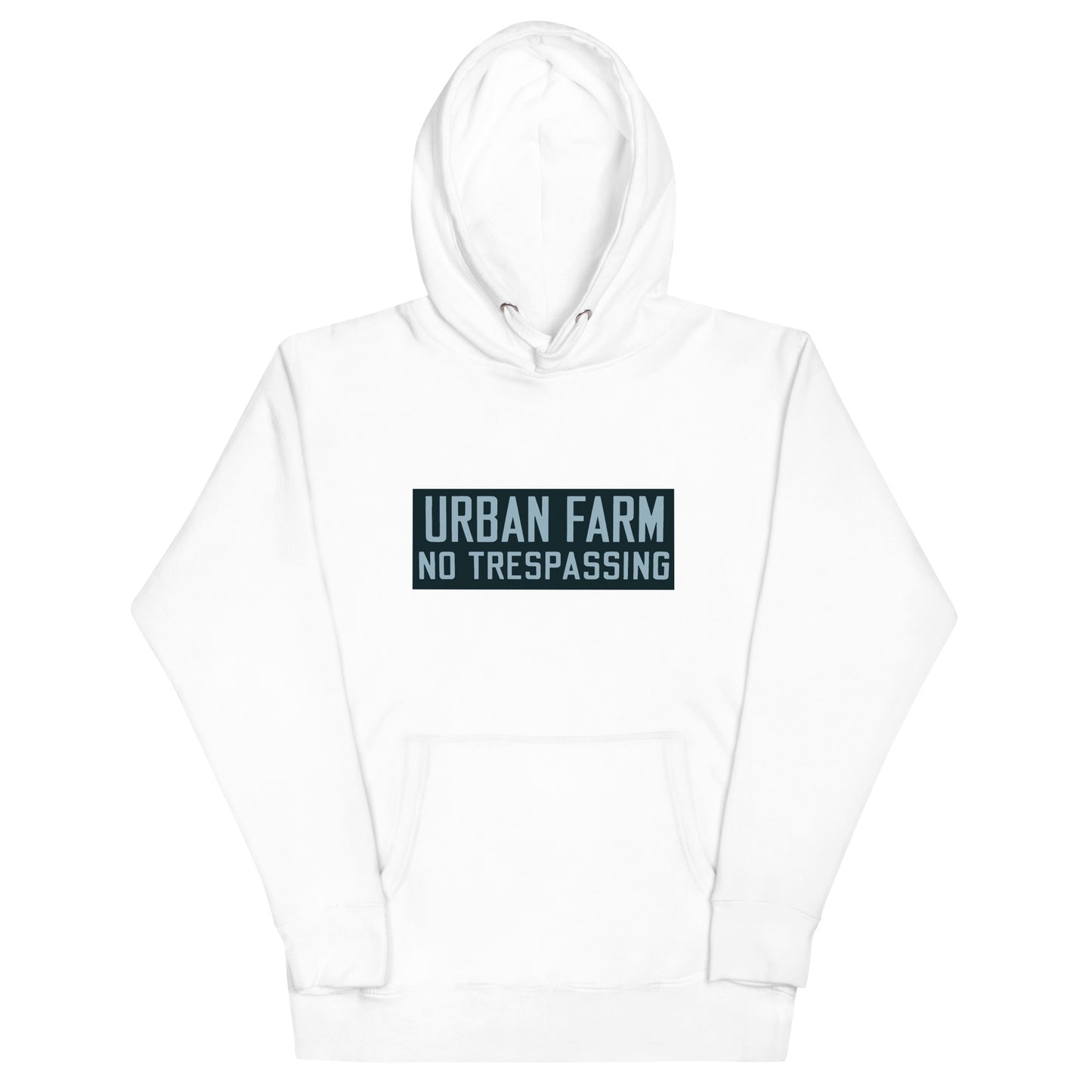 Retro Urban Farm Sign Porcelain Style Unisex Hoodie