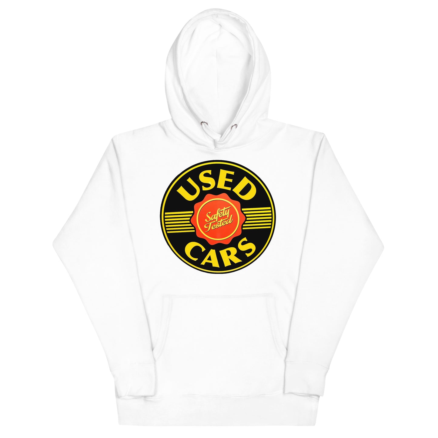 Vintage Porcelain Used Car Sign Unisex Hoodie