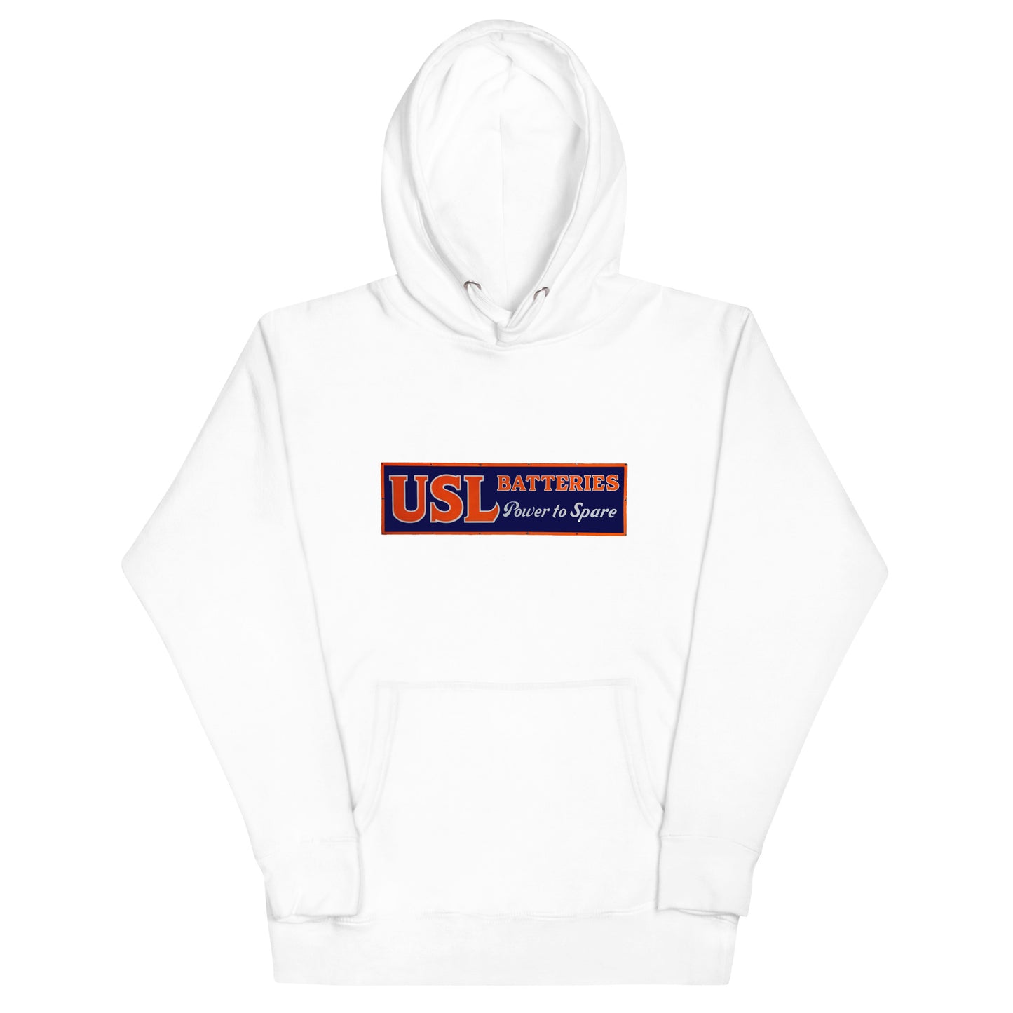 Retro USL Battery Tin Style Unisex Hoodie