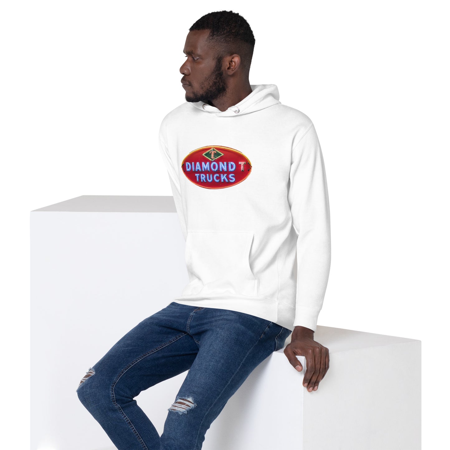 Diamond Trucks Retro Neon Sign Style Unisex Hoodie