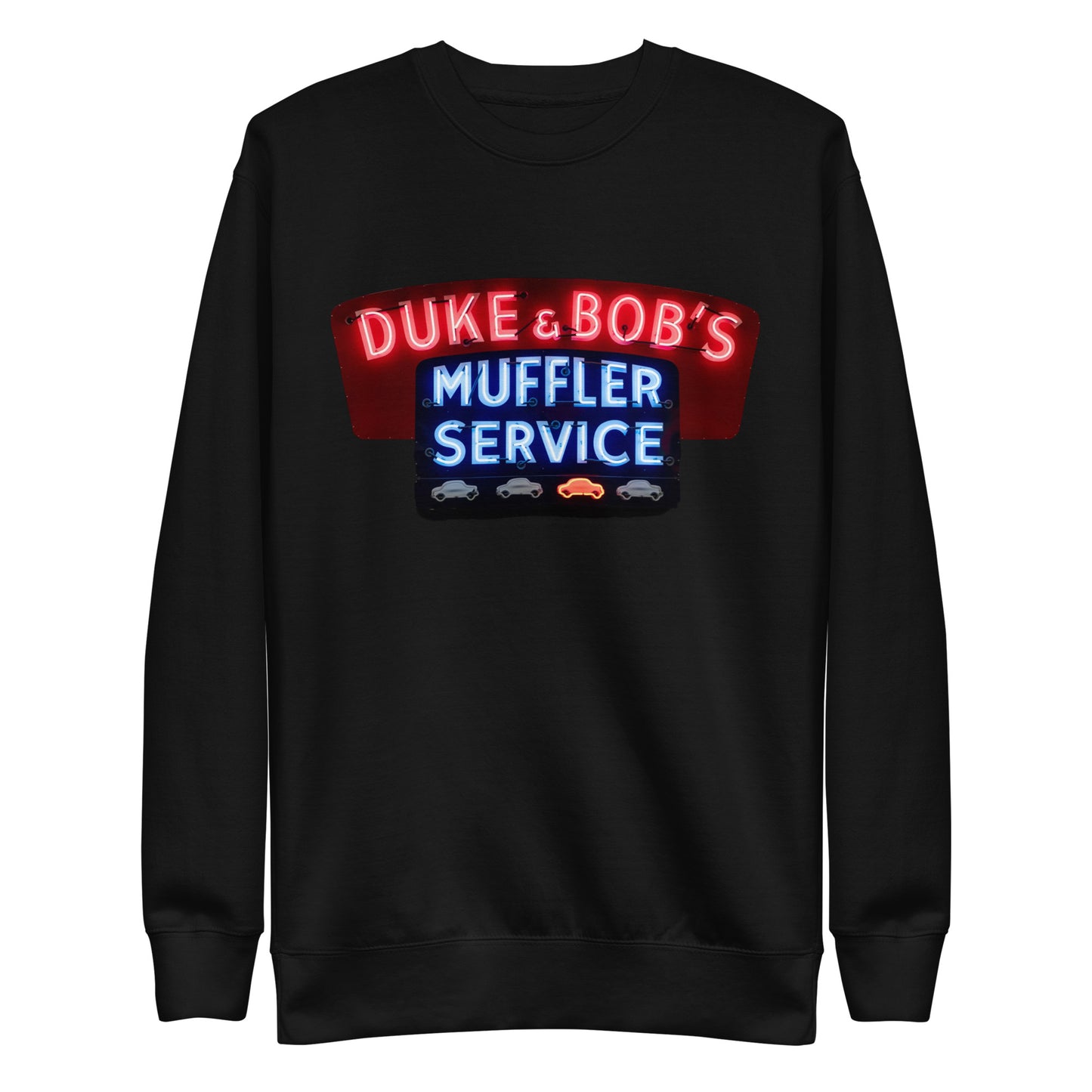 Duke + Bob Retro Neon Style Unisex Premium Sweatshirt