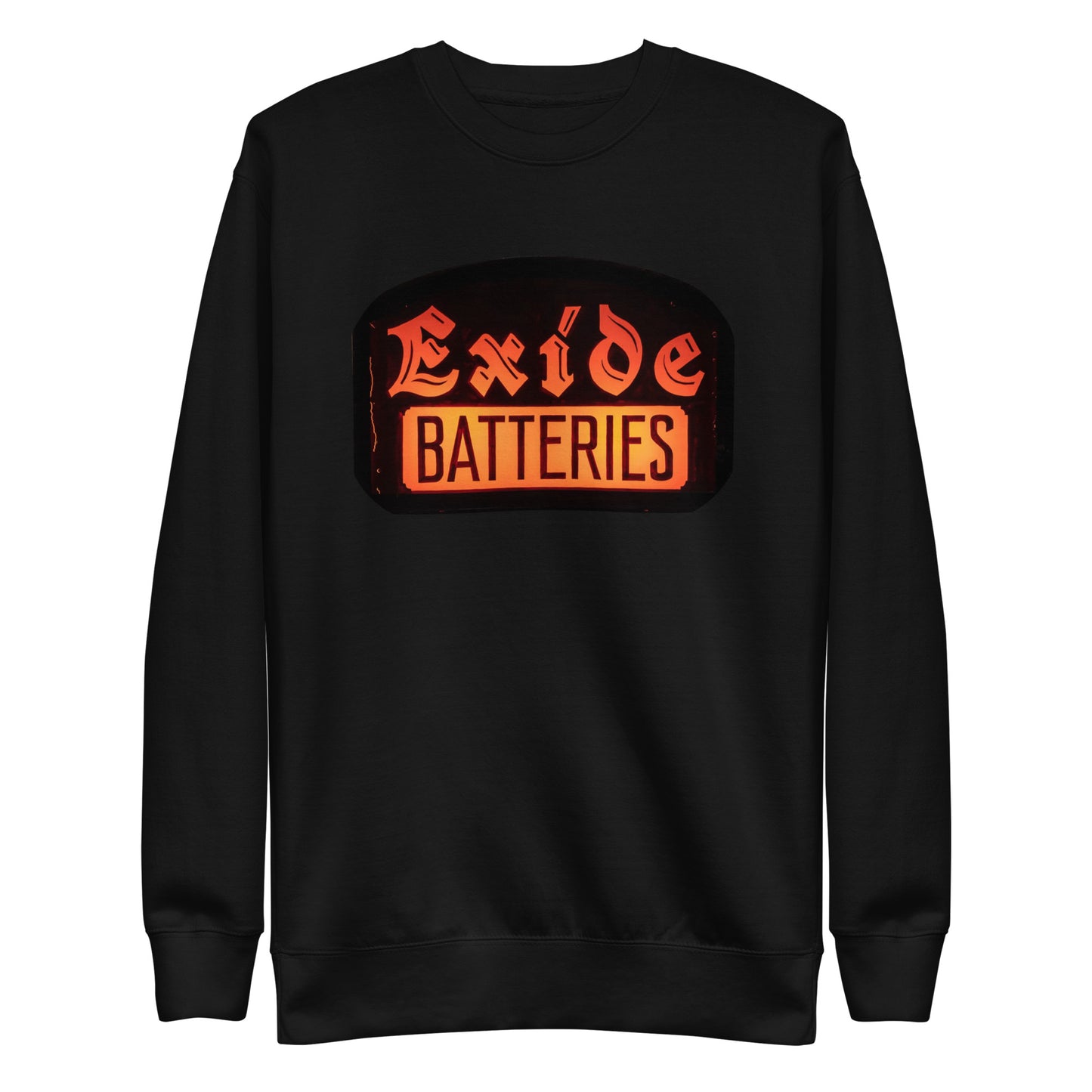 Vintage Battery Sign Unisex Premium Sweatshirt