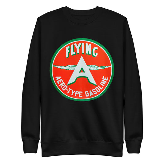 Vintage Flying A Porcelain Style Design Unisex Premium Sweatshirt