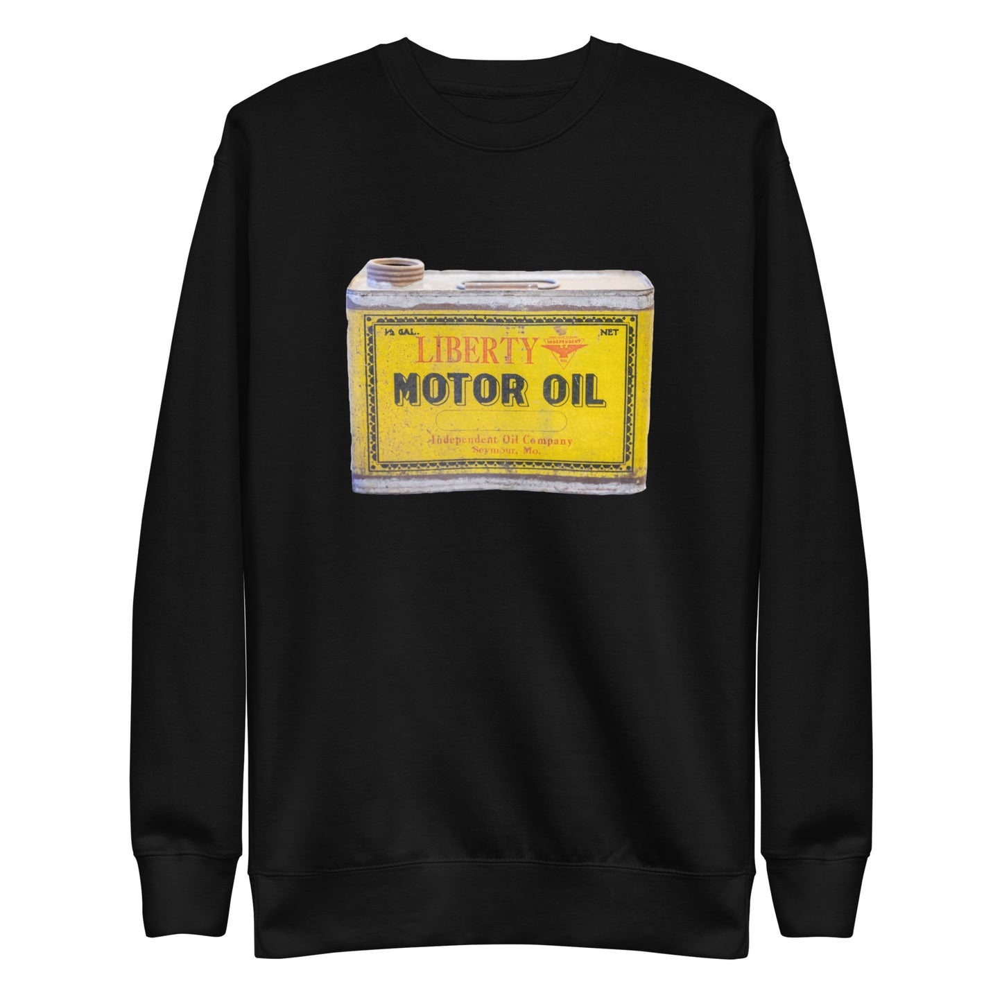 Vintage Patina Oil Can Unisex Premium Sweatshirt