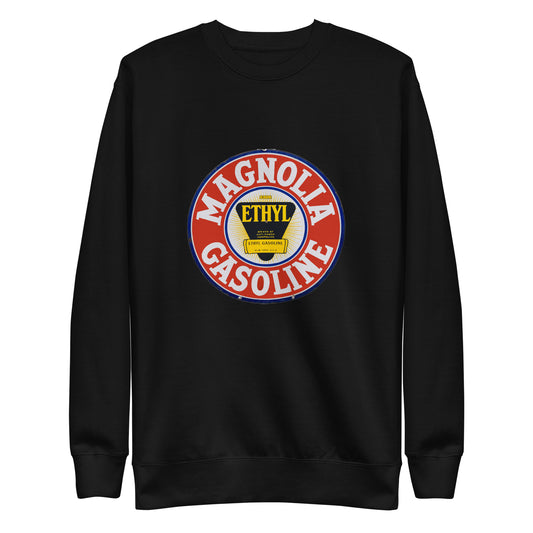 Retro Tin Gas Sign Magnolia Unisex Premium Sweatshirt