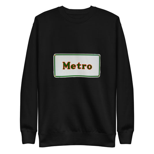 Retro Metro Tin Style Unisex Premium Sweatshirt