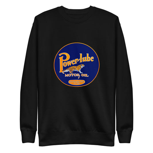 Retro Oil Sign PowerLube Unisex Premium Sweatshirt