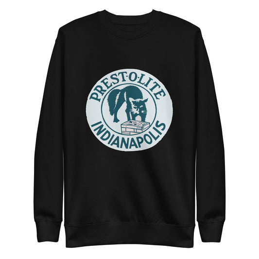 Vintage PrestoLite Battery Sign Unisex Premium Sweatshirt