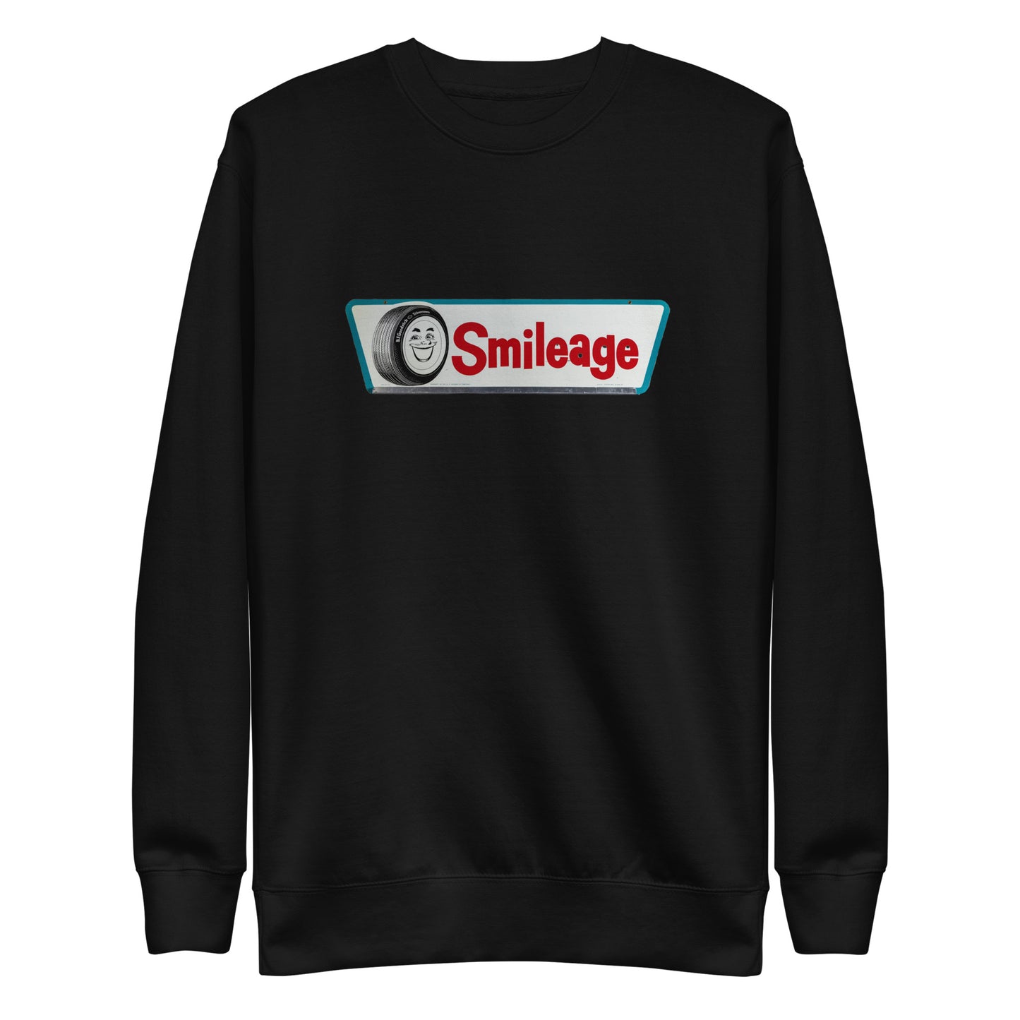 Retro Smileage Tire Sign Unisex Premium Sweatshirt