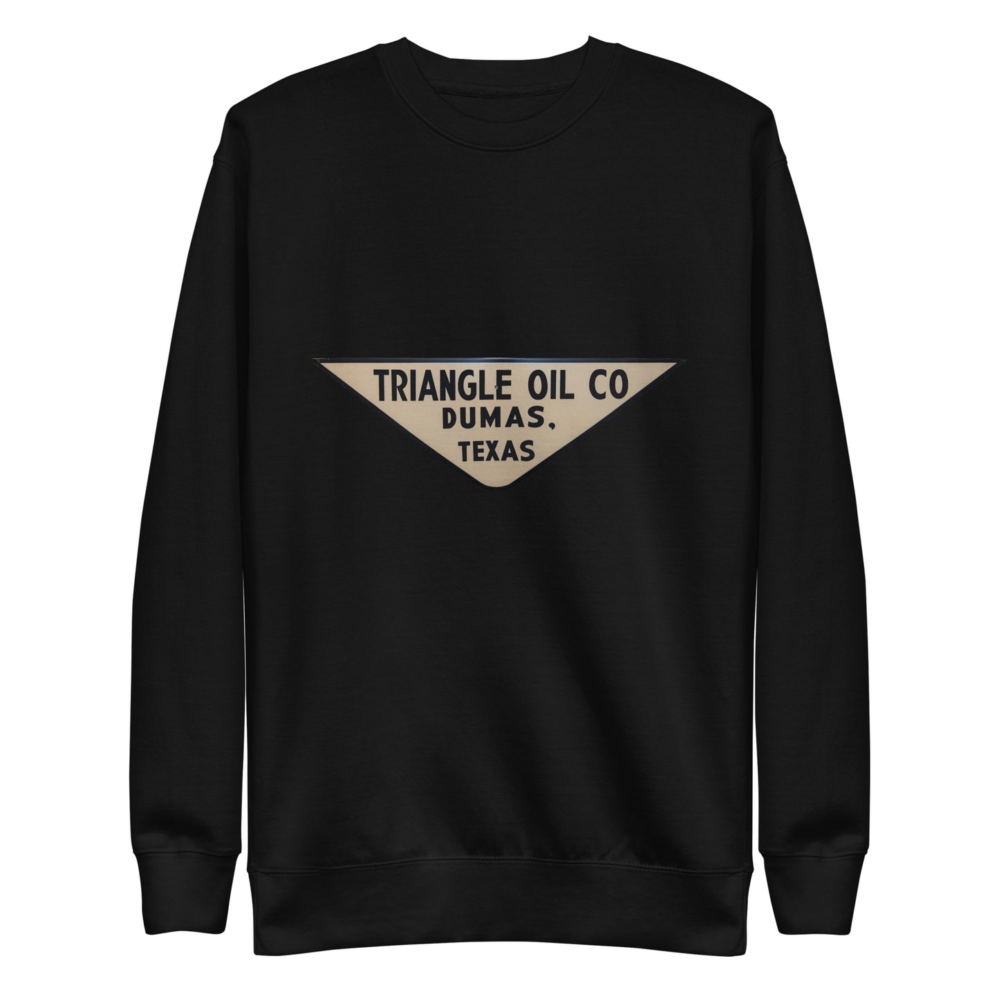 Retro Triangle Oil Company Tin Style Unisex Premium Sweatshirt