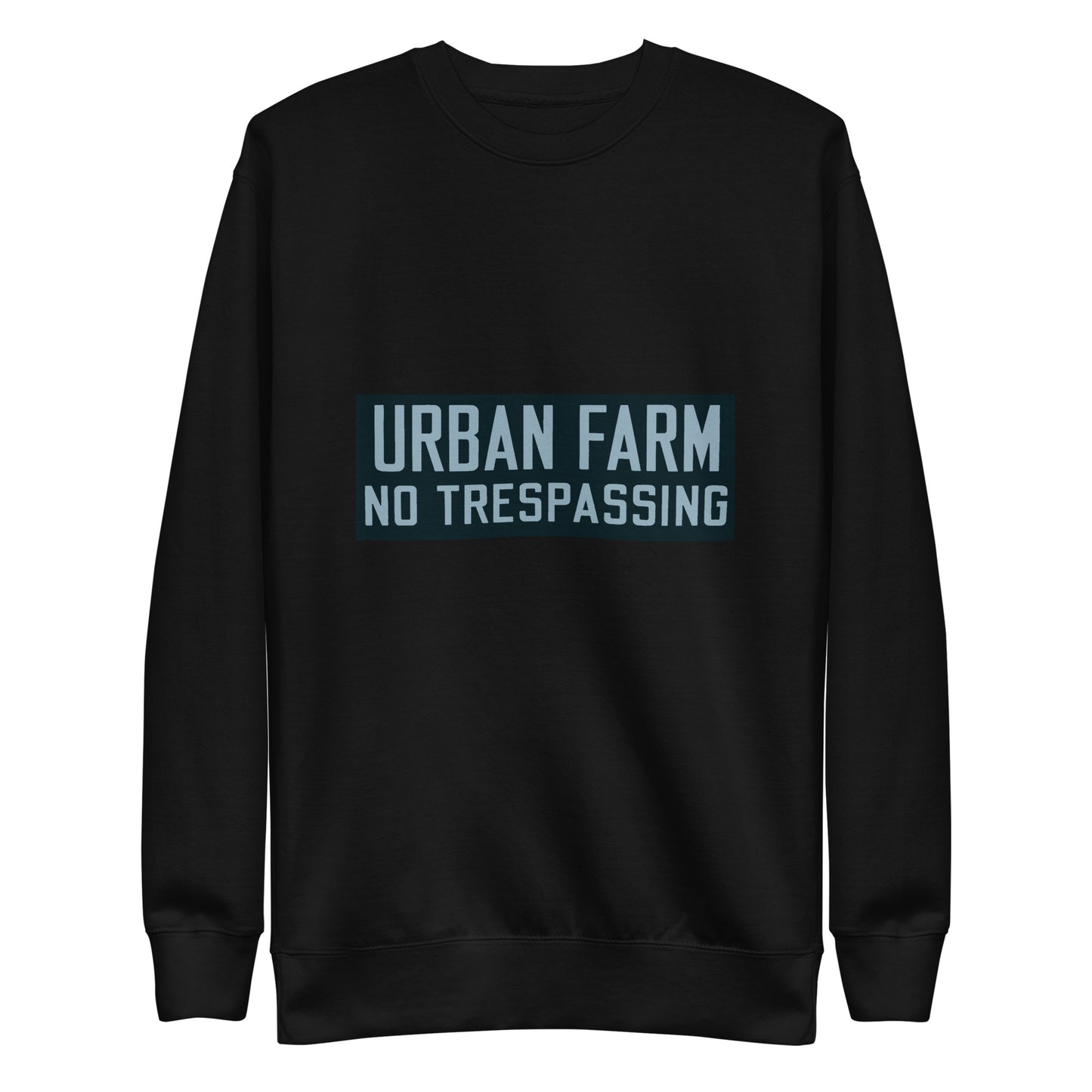 Retro Urban Farm Sign Porcelain Style Unisex Premium Sweatshirt