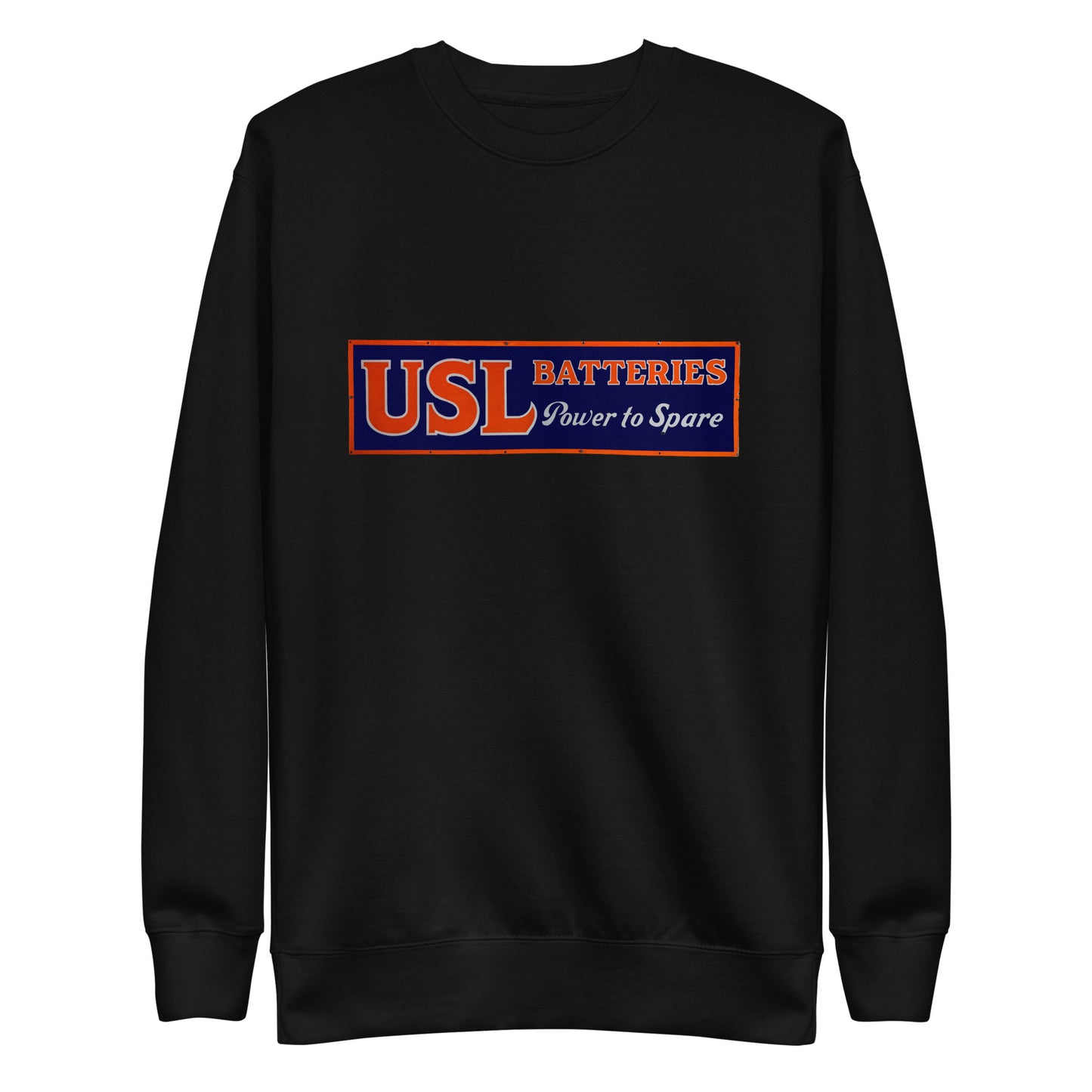 Retro USL Battery Tin Style Unisex Premium Sweatshirt