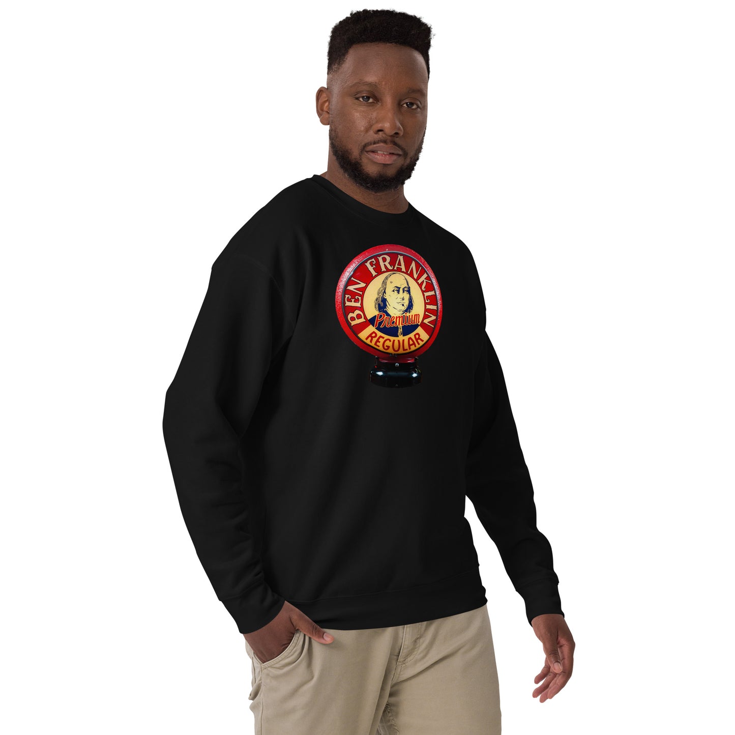 Ben Franklin Globe Style Unisex Premium Sweatshirt