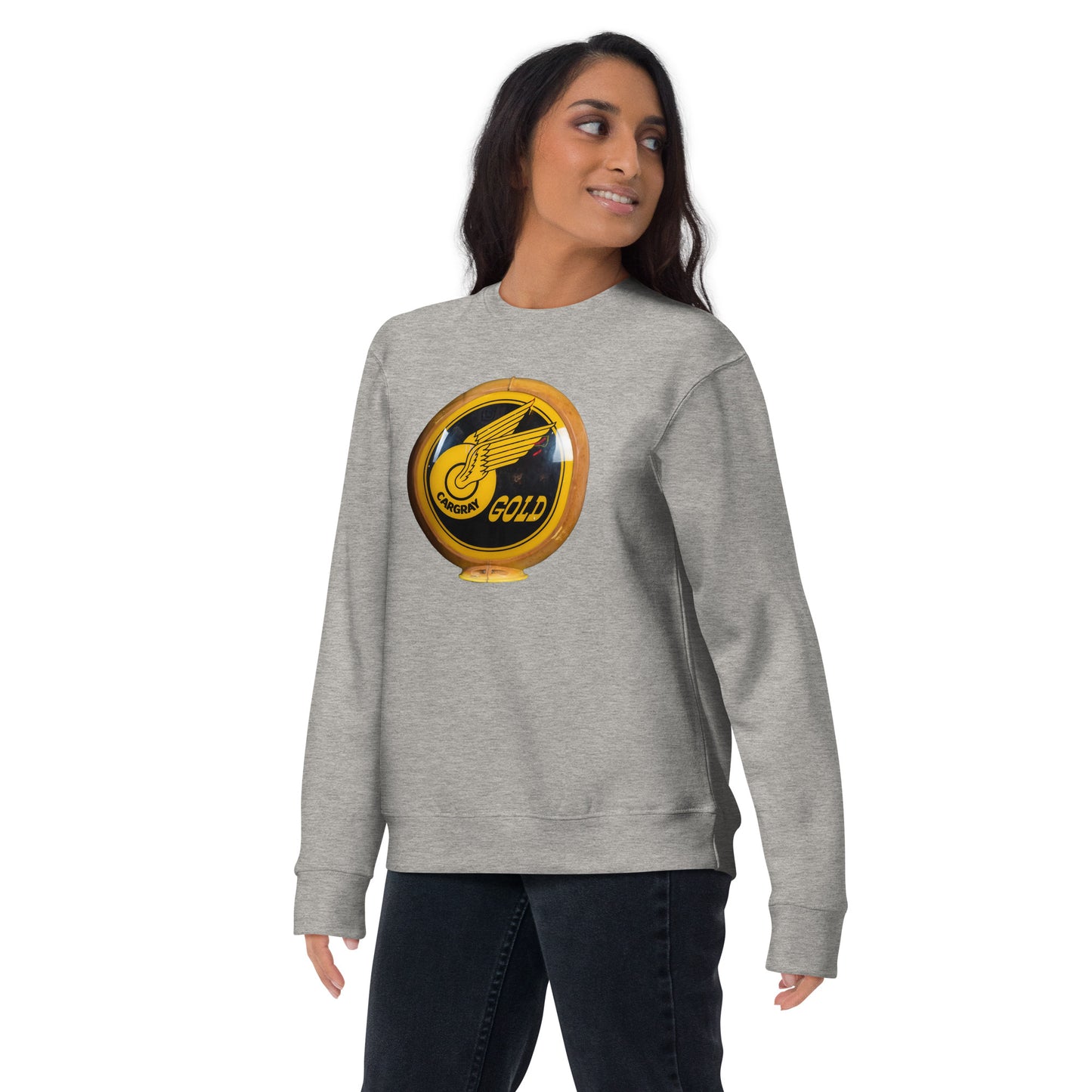 Cargray Gold Globe Style Unisex Premium Sweatshirt