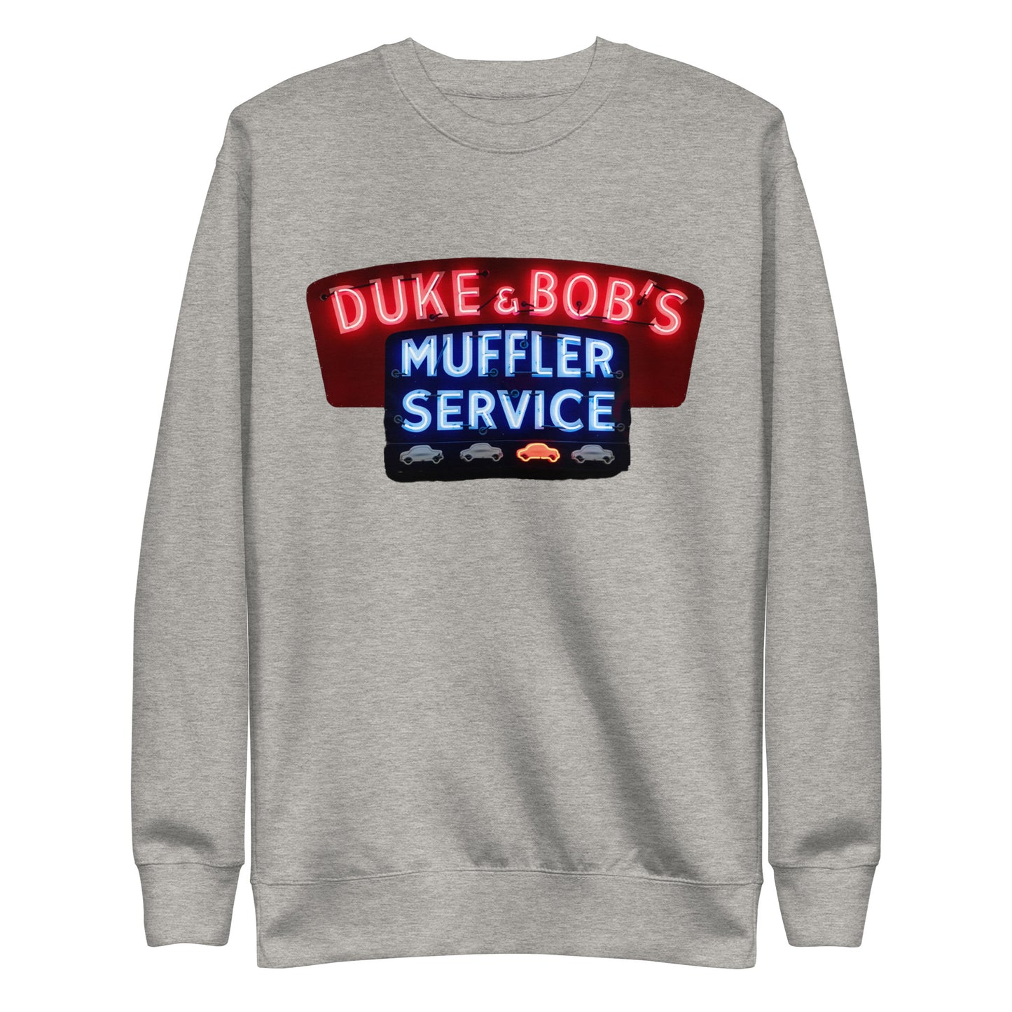 Duke + Bob Retro Neon Style Unisex Premium Sweatshirt