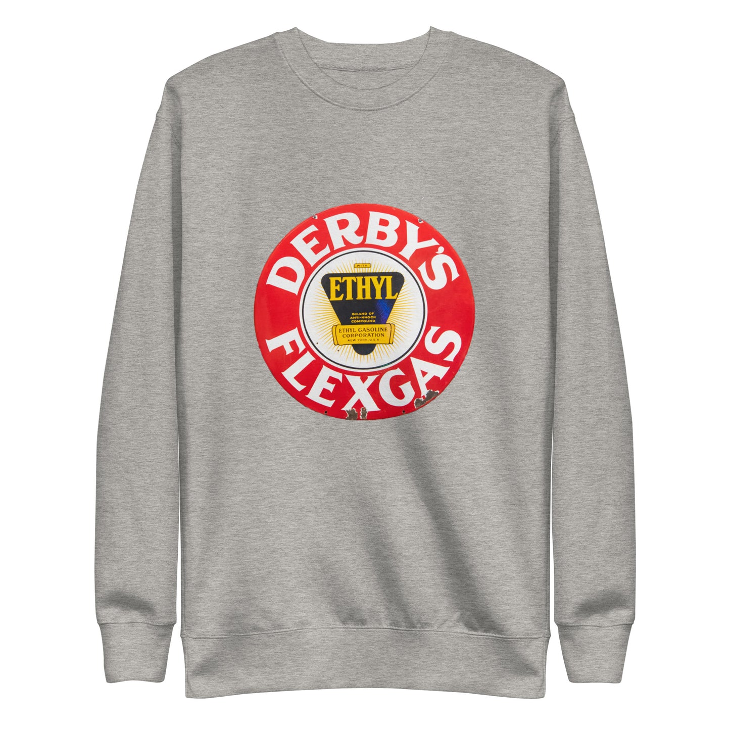 Vintage Derby Gas Tin Painted Design Unisex Premium Sweatshirt