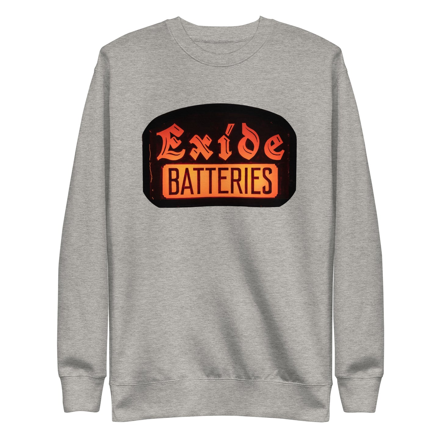 Vintage Battery Sign Unisex Premium Sweatshirt