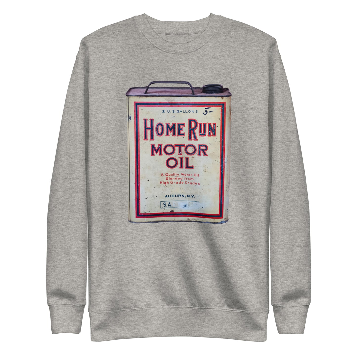 Vintage Home Run Oil Can Unisex Premium Sweatshirt