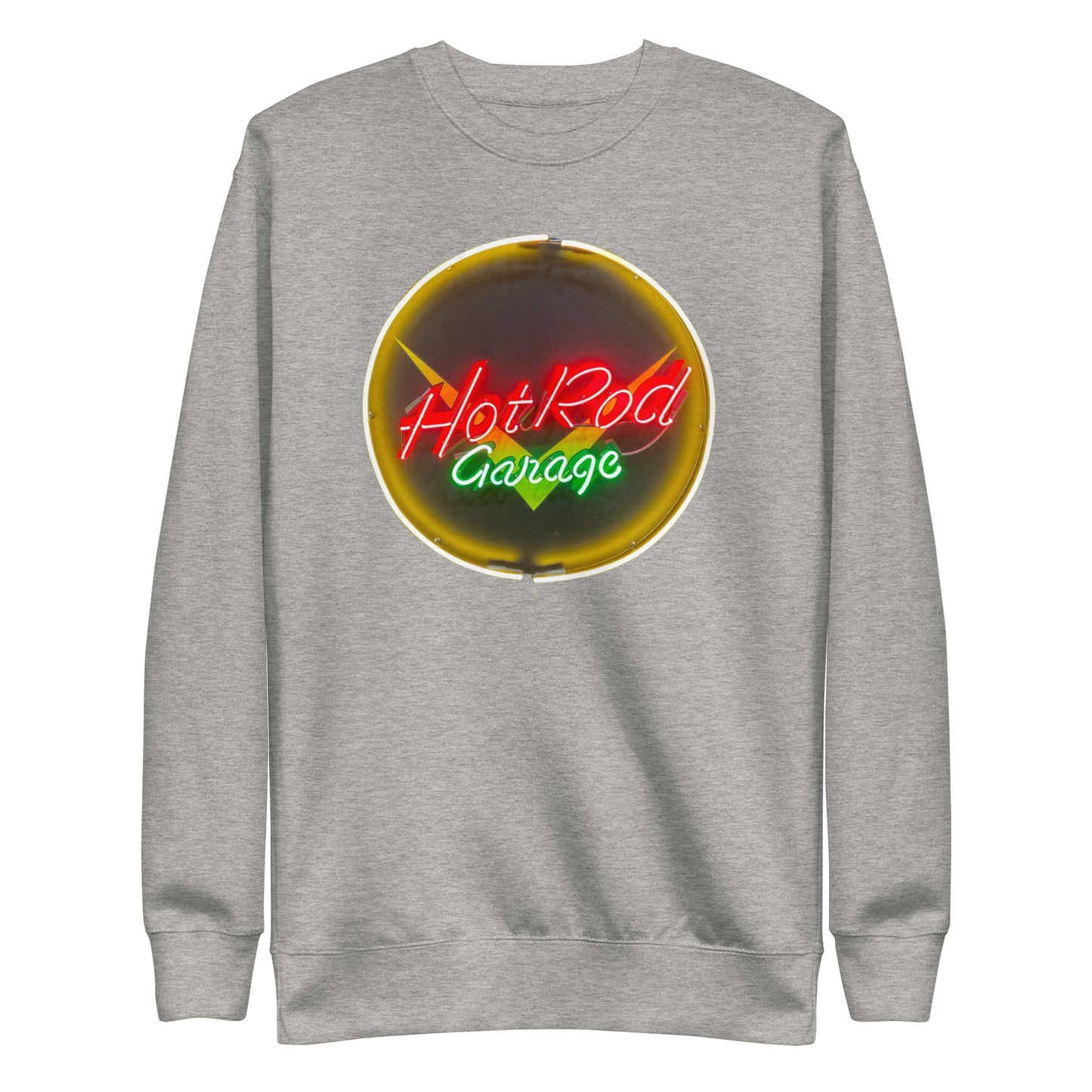 Hot Rod Garage Vintage Neon Sign Unisex Premium Sweatshirt