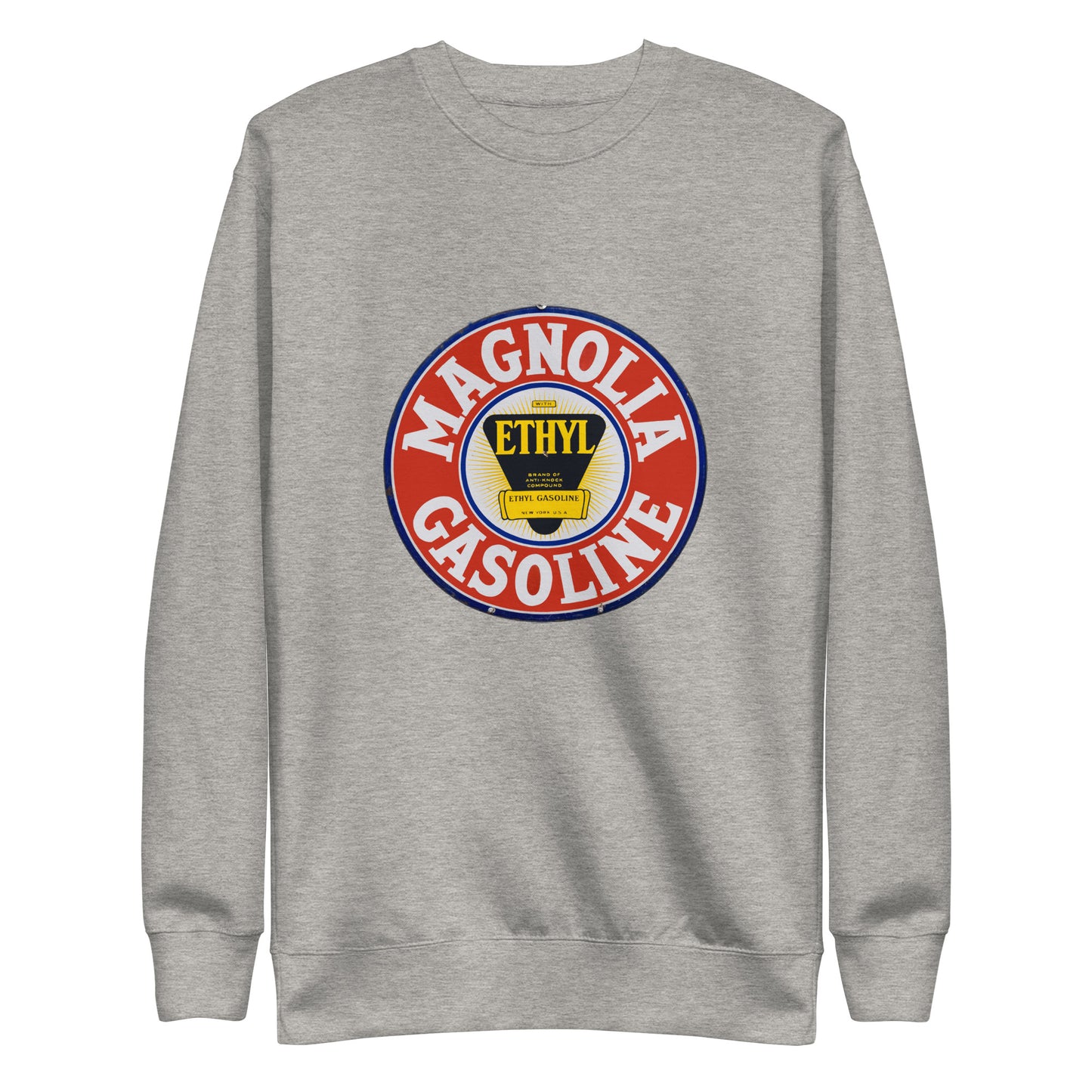 Retro Tin Gas Sign Magnolia Unisex Premium Sweatshirt
