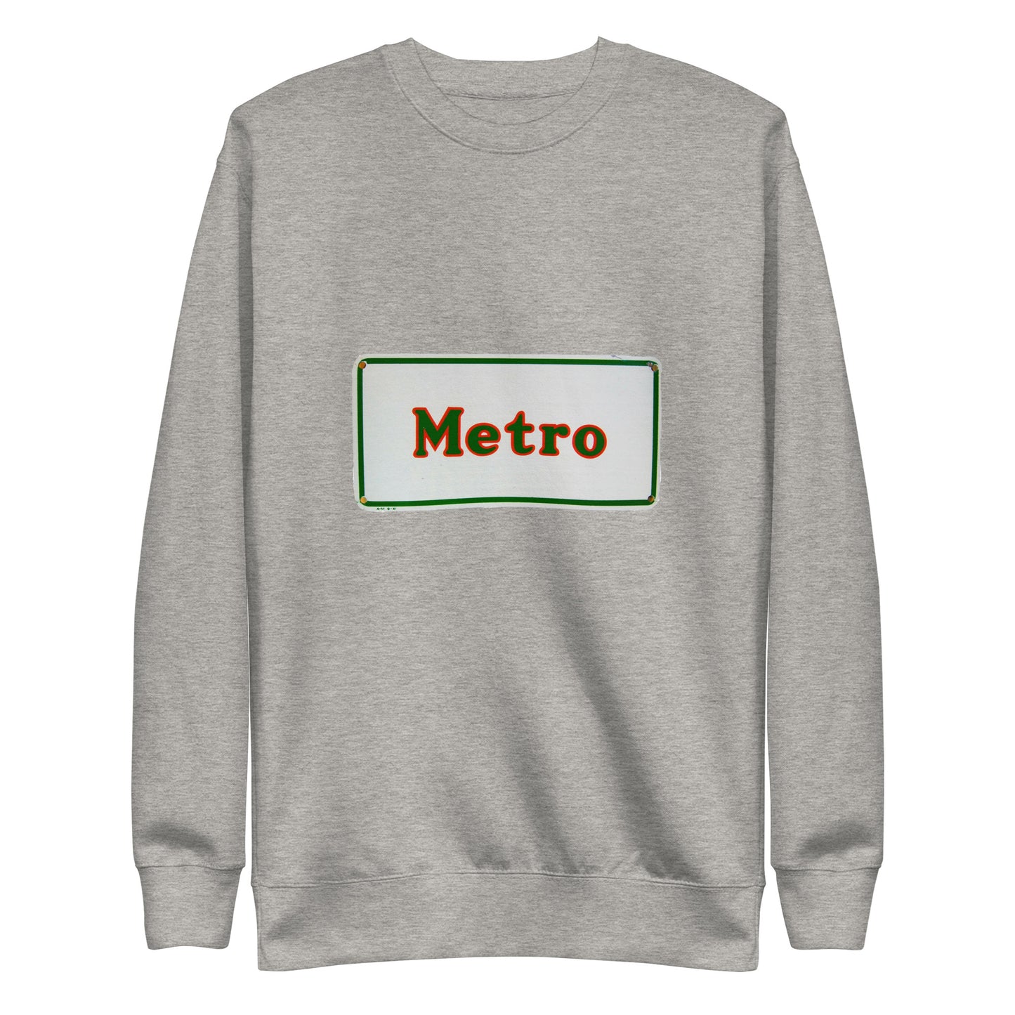 Retro Metro Tin Style Unisex Premium Sweatshirt