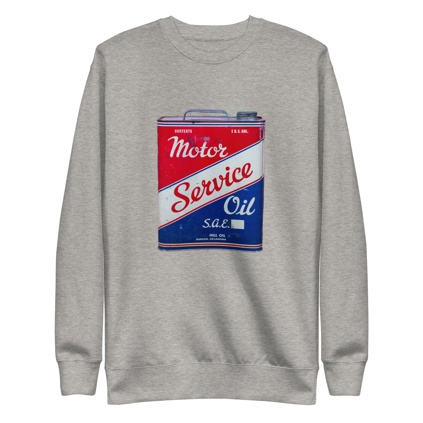 Vintage Service Oil Can Patina Style Unisex Premium Sweatshirt