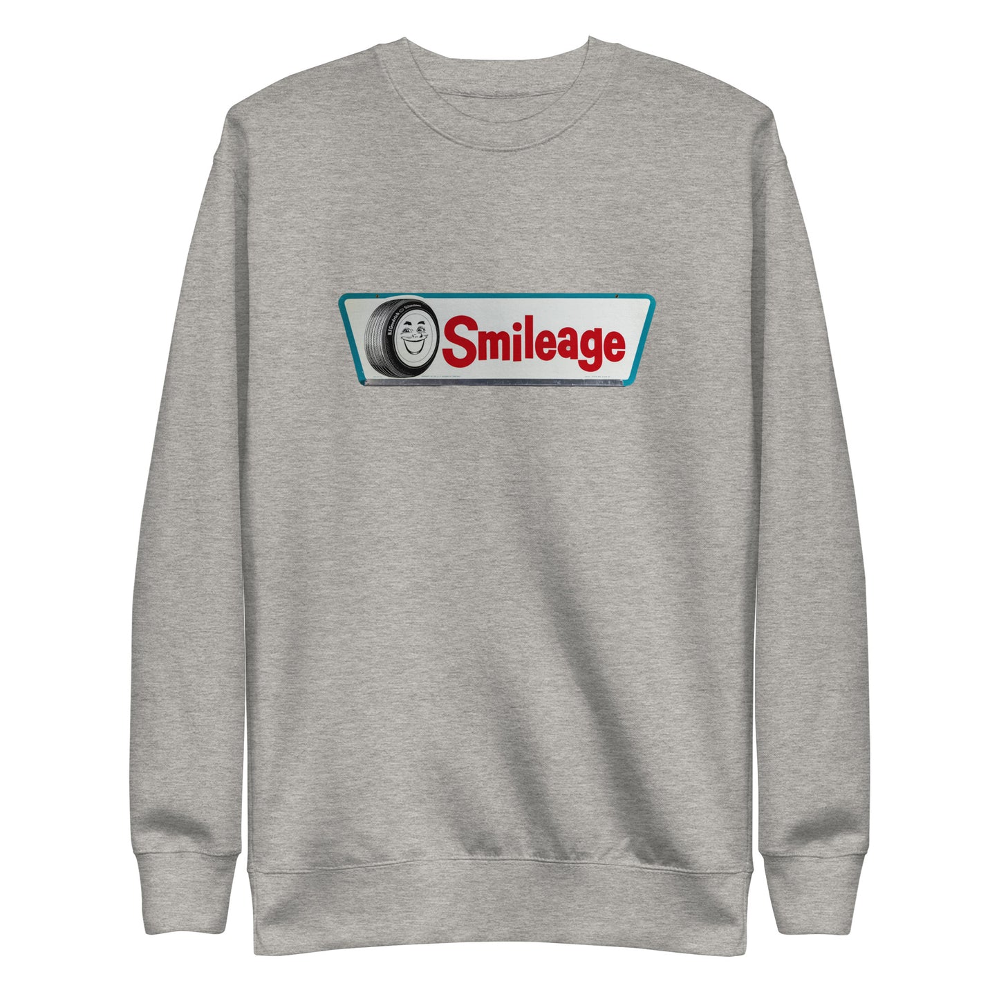 Retro Smileage Tire Sign Unisex Premium Sweatshirt