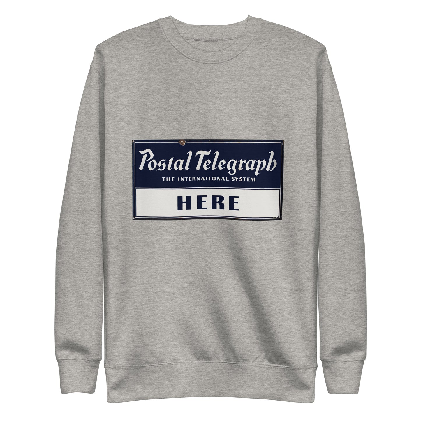 Vintage Telegraph Sign (The Original Email) Unisex Premium Sweatshirt