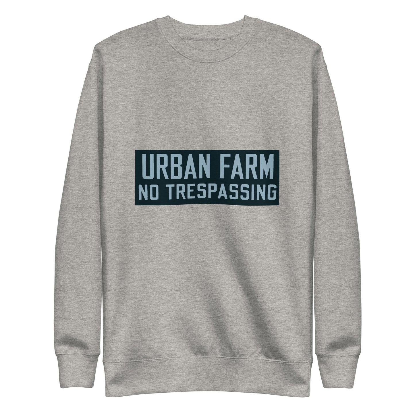 Retro Urban Farm Sign Porcelain Style Unisex Premium Sweatshirt