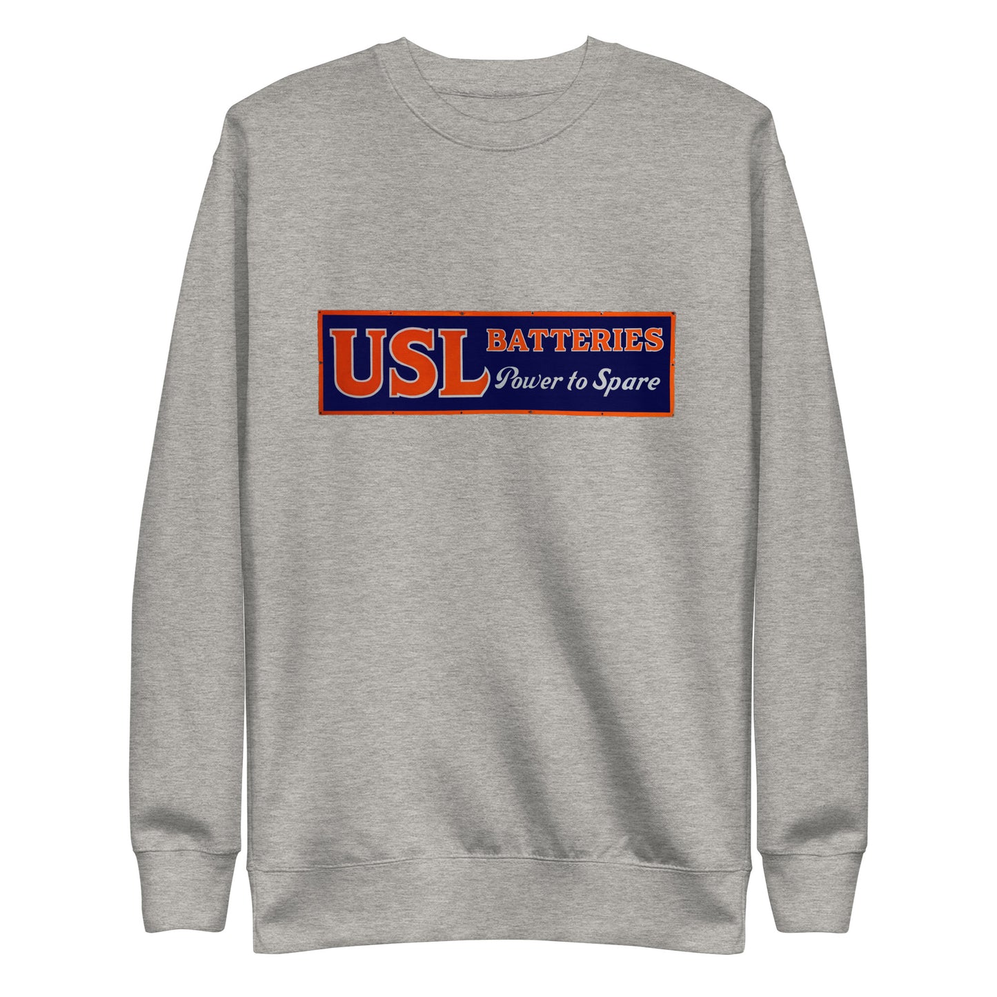 Retro USL Battery Tin Style Unisex Premium Sweatshirt